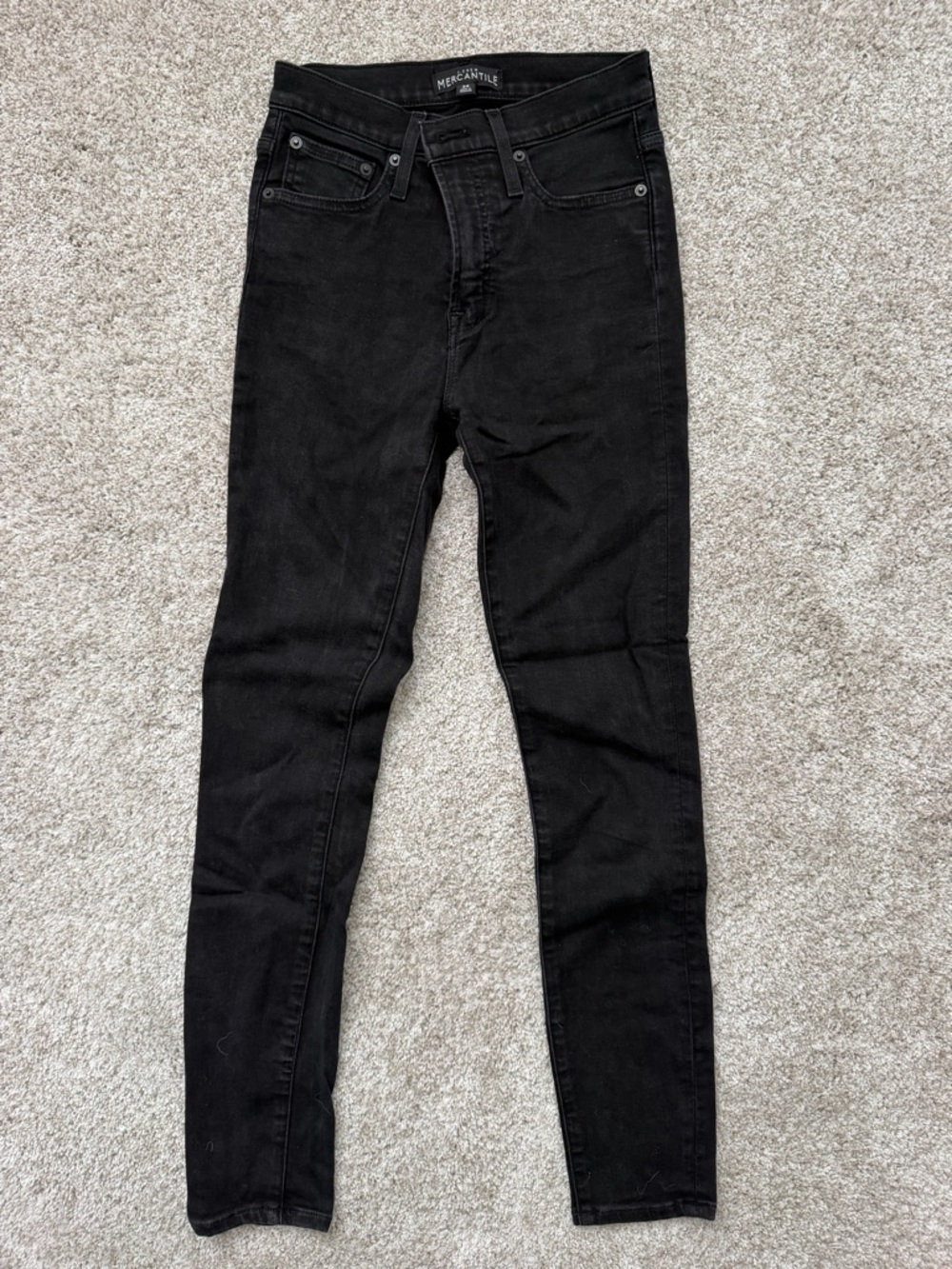 J. Crew High-Rise Black Skinny Jeans - Women's